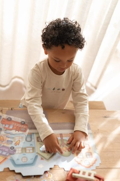 Libro pegatin crea tu historia bomberos - Little Dutch