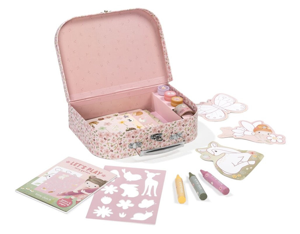 Maleta de creatividad Rosa Fairy Garden - Little Dutch