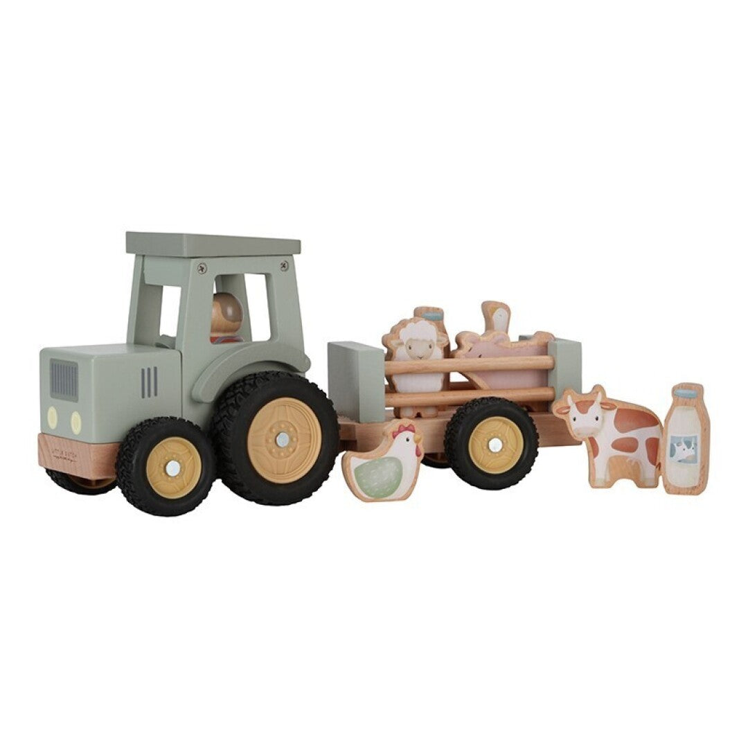 Tractor con trailer pequeña granja FSC - Little Dutch