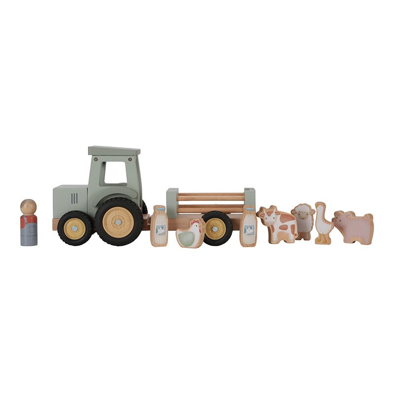 Tractor con trailer pequeña granja FSC - Little Dutch