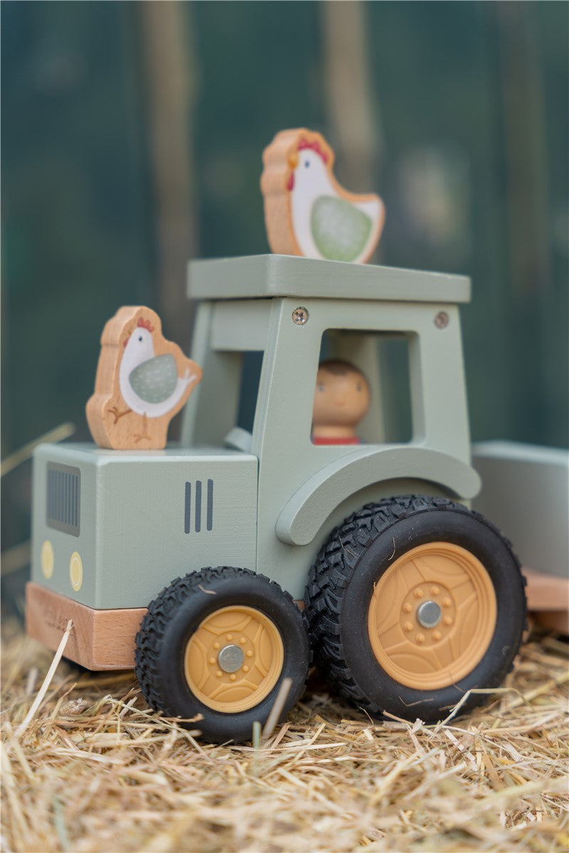 Tractor con trailer pequeña granja FSC - Little Dutch